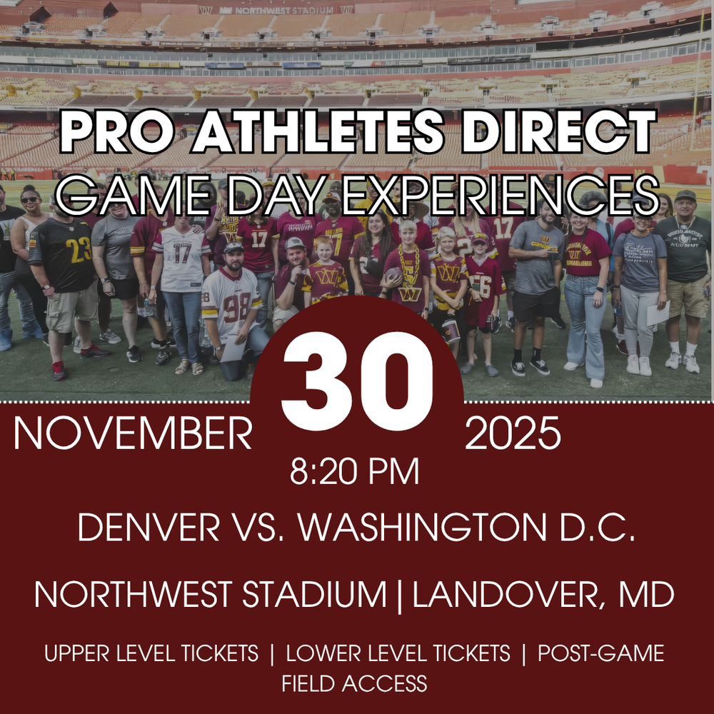 
                      
                        Premium Gameday Experiences with the Washington Commanders
                      
                    