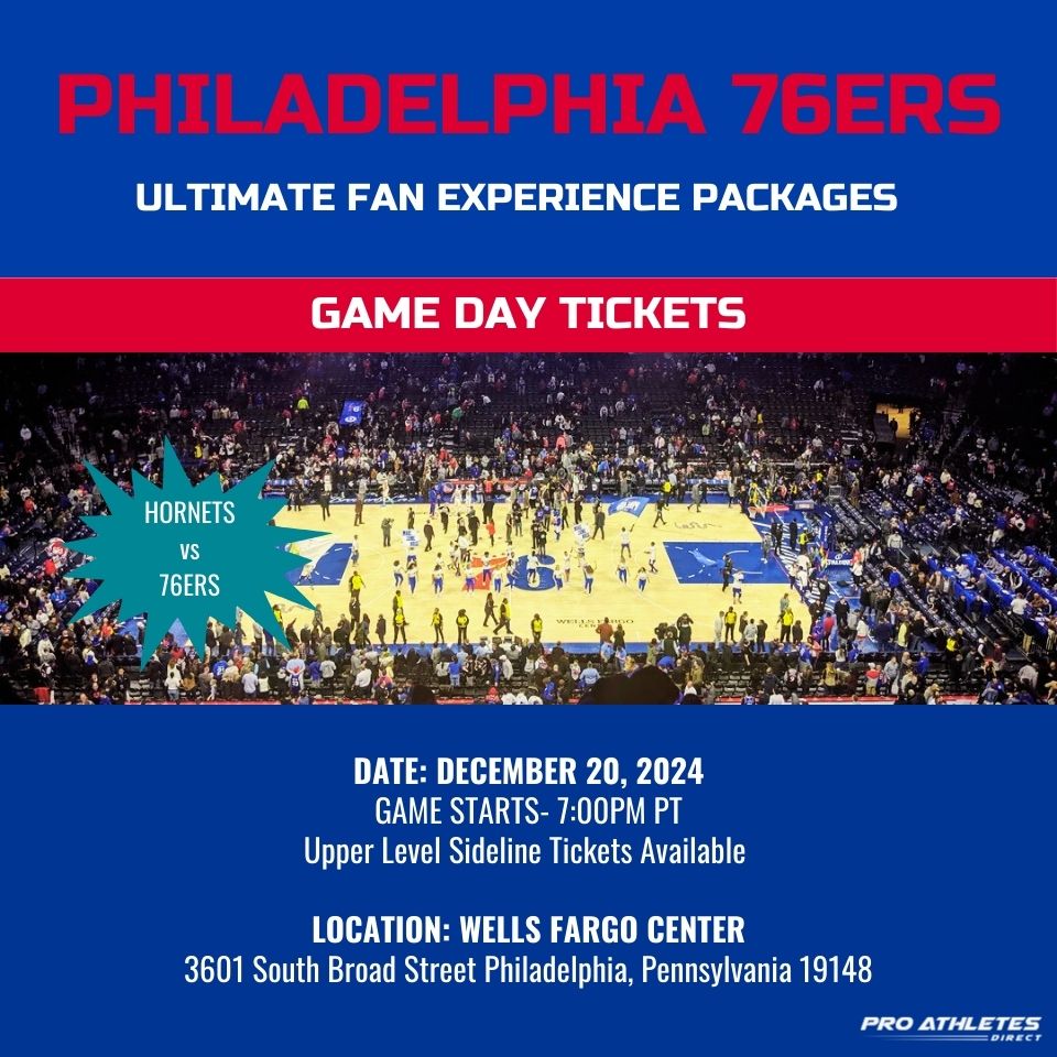 Charlotte Hornets Vs. Philadelphia 76ers Ultimate Fan Experience