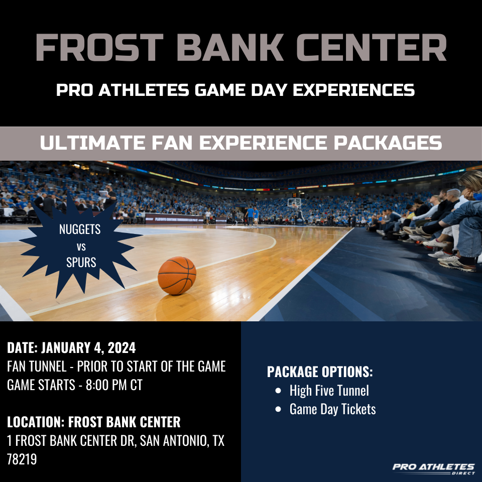 
                      
                        Ultimate Fan Experiences with Pro Athletes Direct at Frost Bank Center
                      
                    