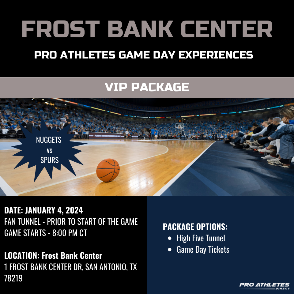 
                      
                        Ultimate Fan Experiences with Pro Athletes Direct at Frost Bank Center
                      
                    