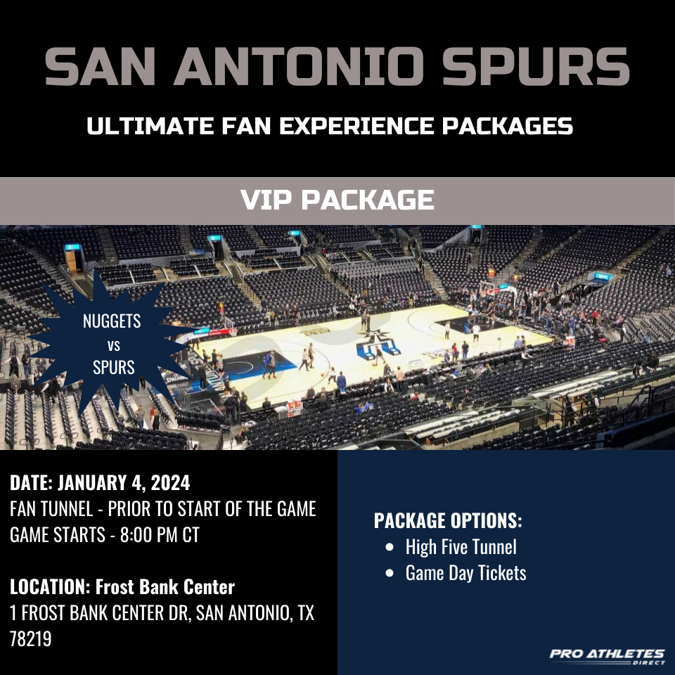 
                      
                        San Antonio Spurs Ultimate Fan Game Day Experiences Packages
                      
                    