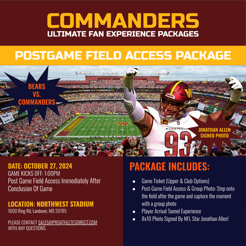 Washington Commanders Ultimate Fan Game Day Experience Packages