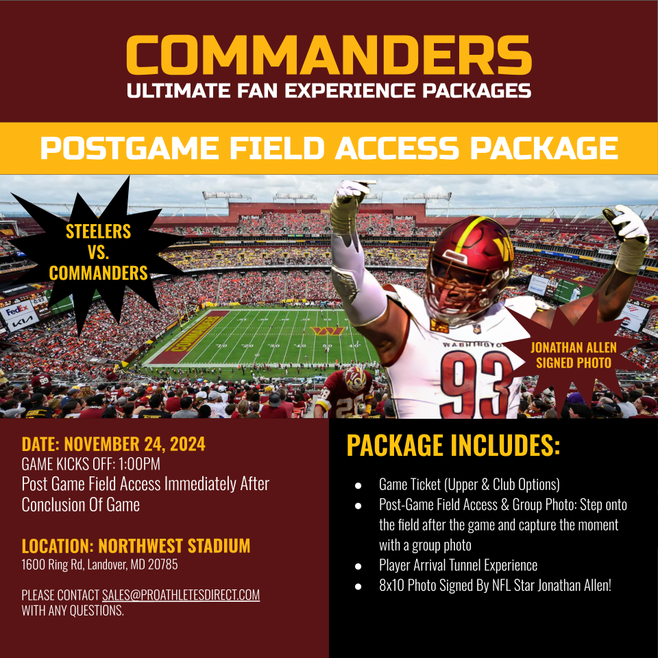 Washington Commanders Ultimate Fan Game Day Experience Packages – Pro 