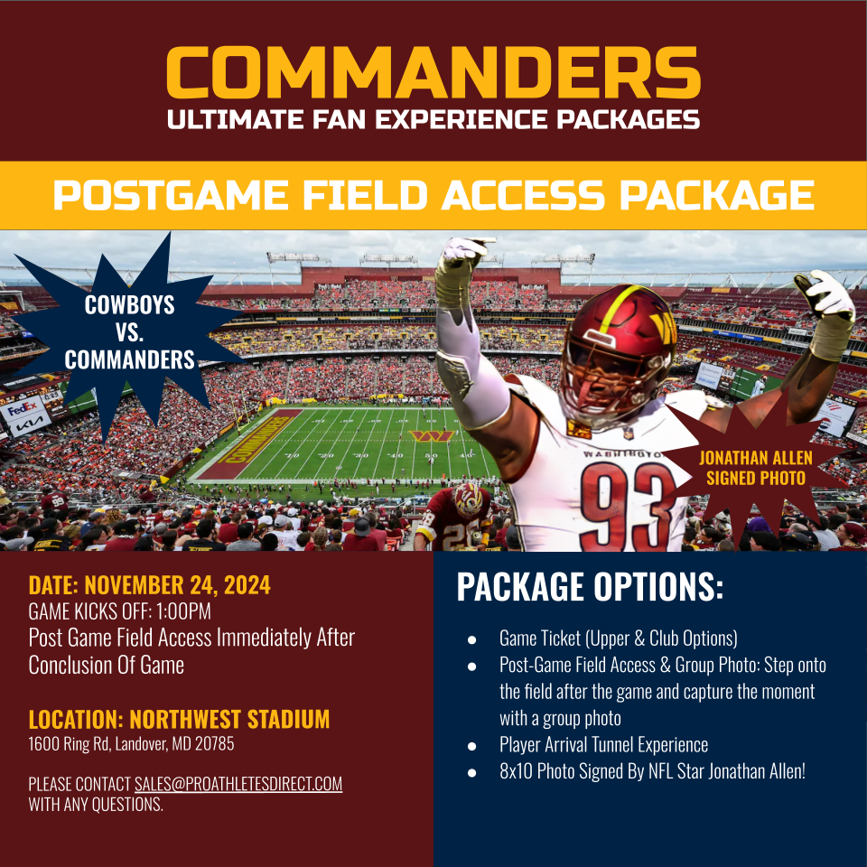 Dallas Cowboys Vs. Washington Commanders Ultimate Fan Experience