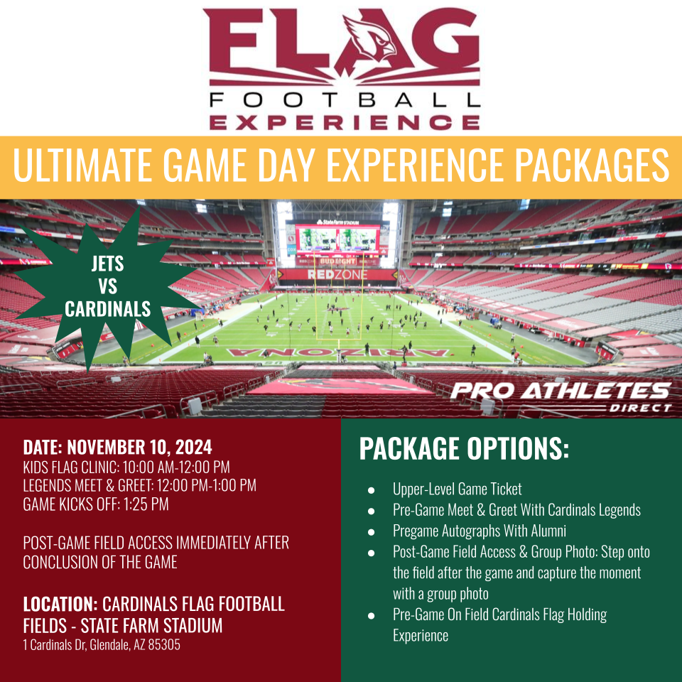 New York Jets Vs. Arizona Cardinals Ultimate Fan Experience