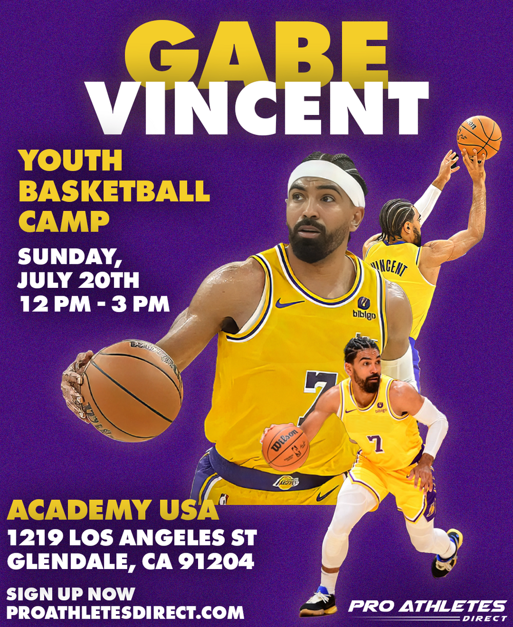 Gabe Vincent Youth Basketball Clinic Presented by Pro Athletes Direct