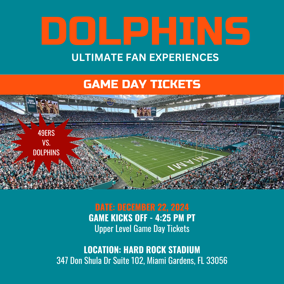 Miami Dolphins Ultimate Fan Game Day Experience Packages